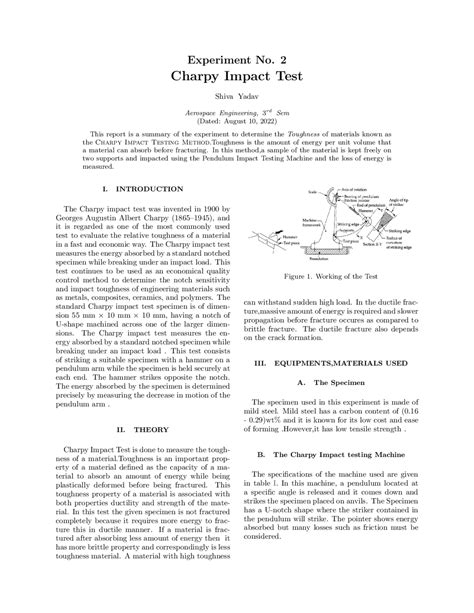 impact test study guide|charpy impact test report.